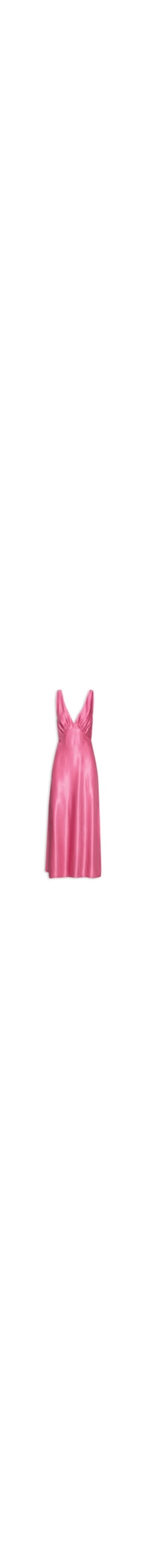 Vestido Midi Acetinado - Rosa