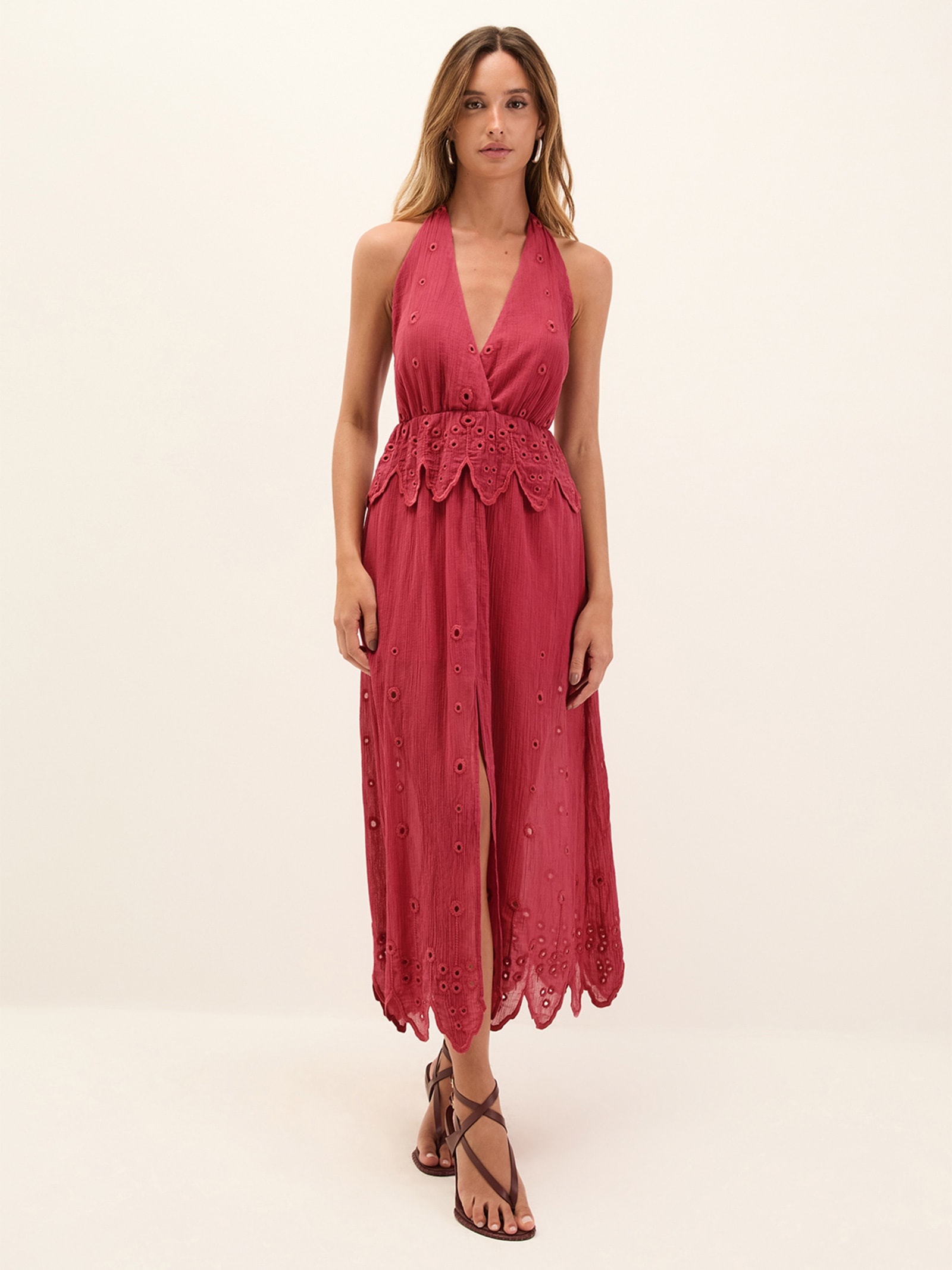 Vestido Midi Addison Vermelho Vix