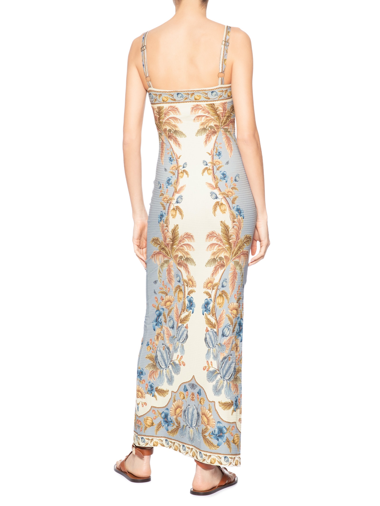 Vestido Midi Albânia Azul Farm