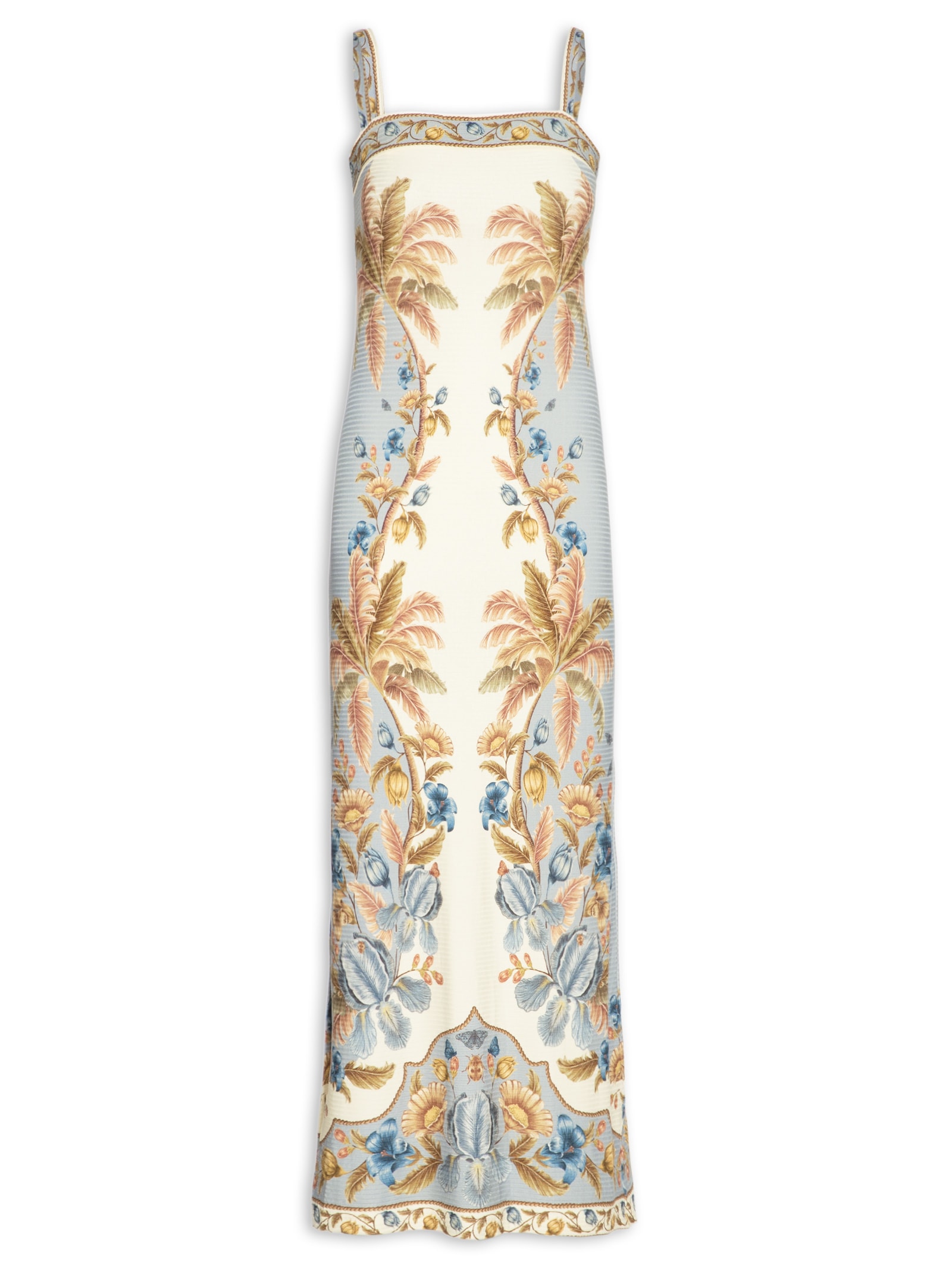 Vestido Midi Albânia – Azul Farm