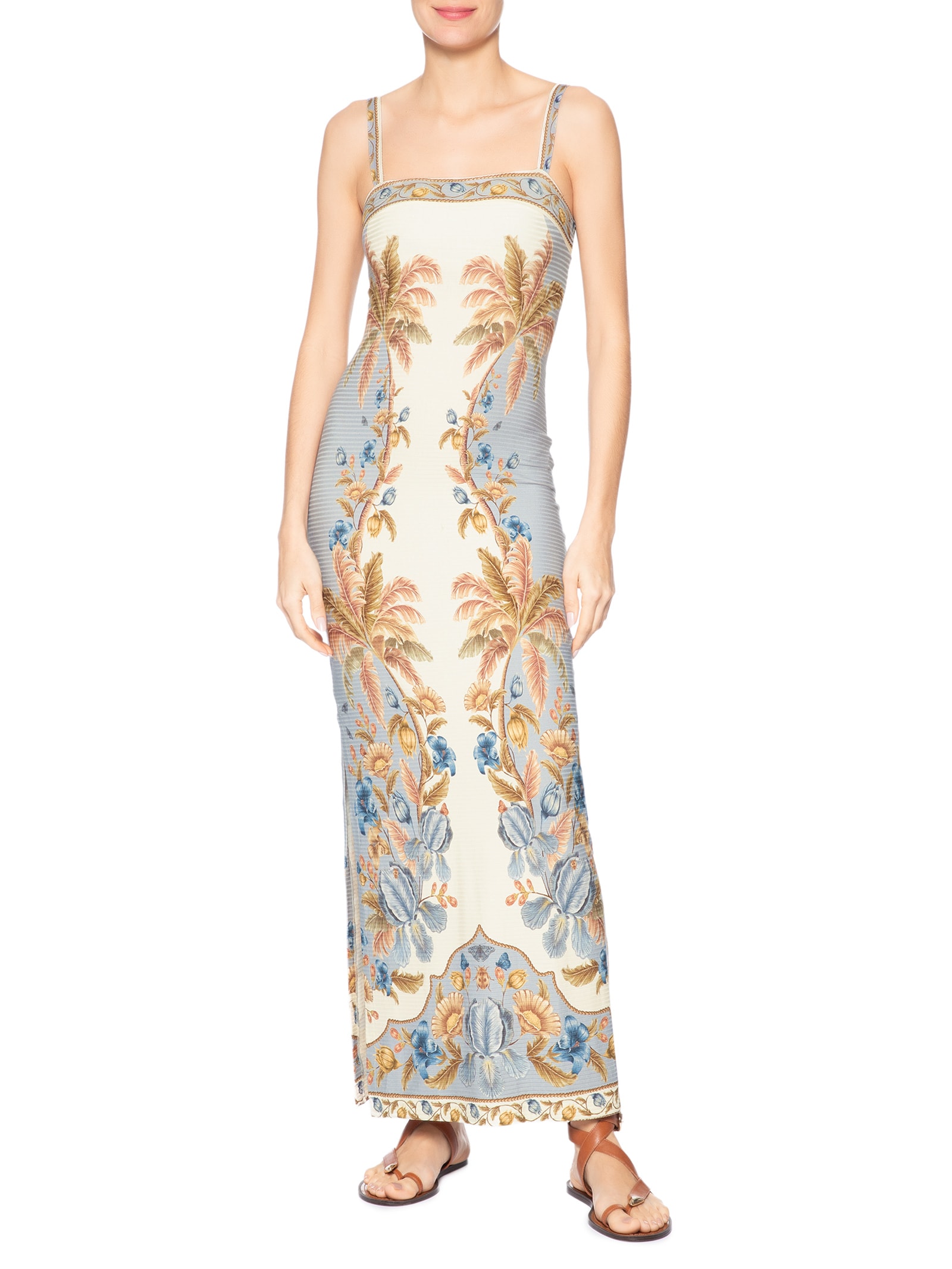 Vestido Midi Albânia – Azul Farm