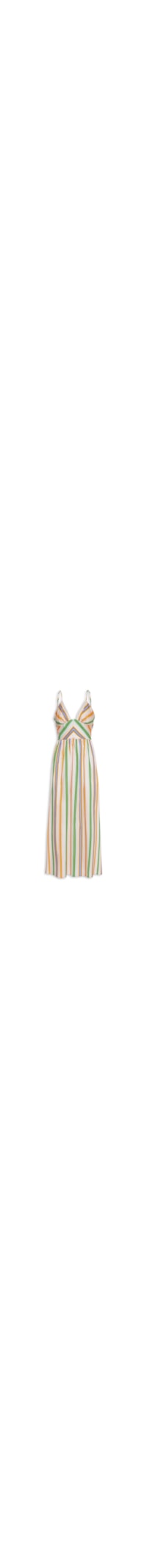 Vestido Midi Alça Listra Tropique - Rosa