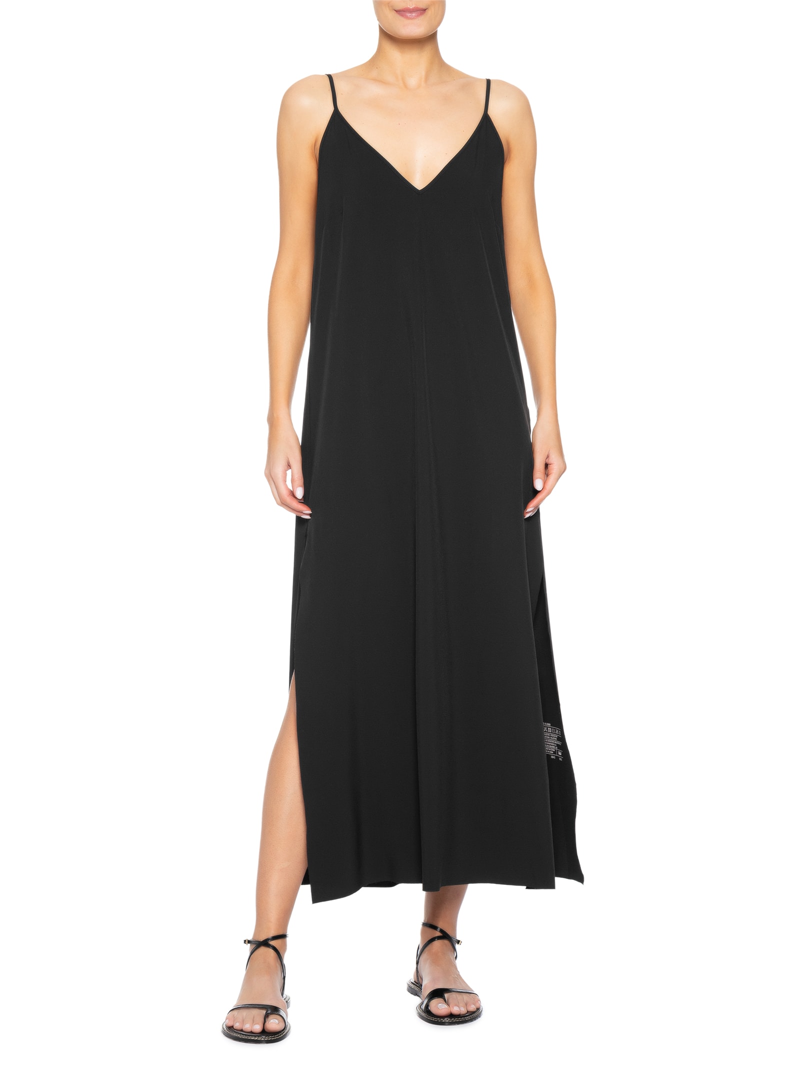 Vestido Midi Alças Superlight Preto Osklen