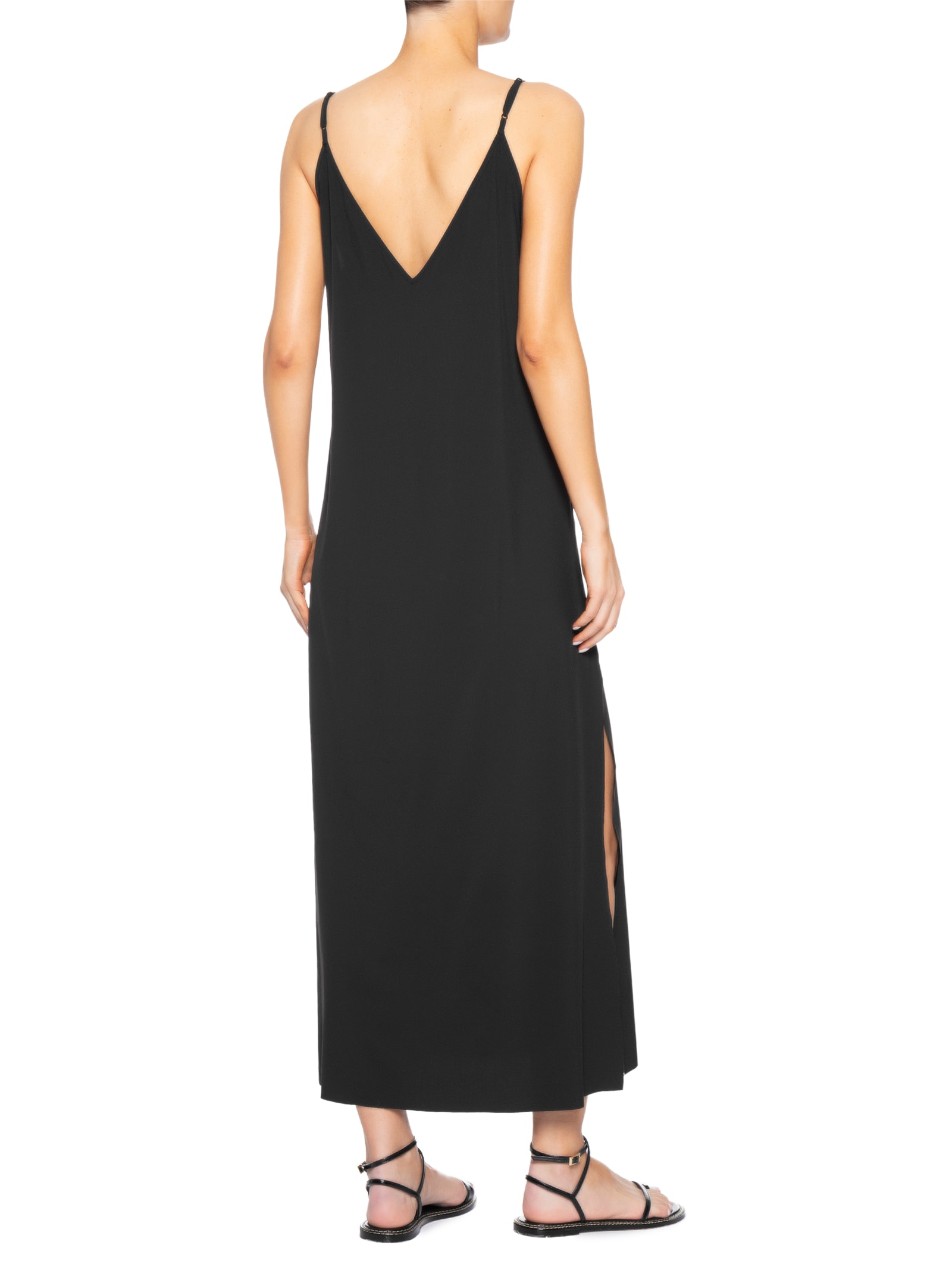 Vestido Midi Alças Superlight Preto Osklen