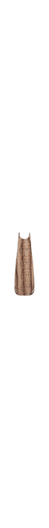 Vestido Midi Alcinha Estampa Felin – Marrom
