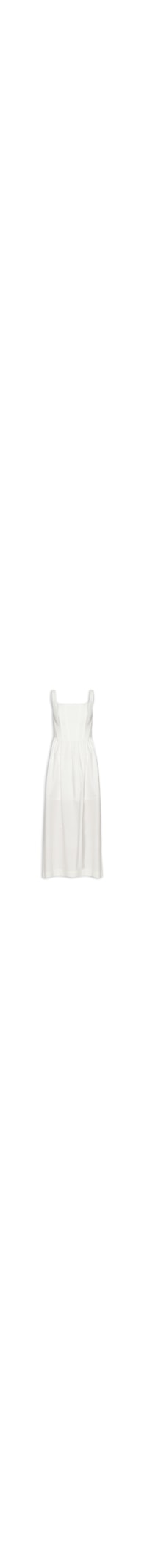 Vestido Midi Alfaiataria Pesponto - Branco