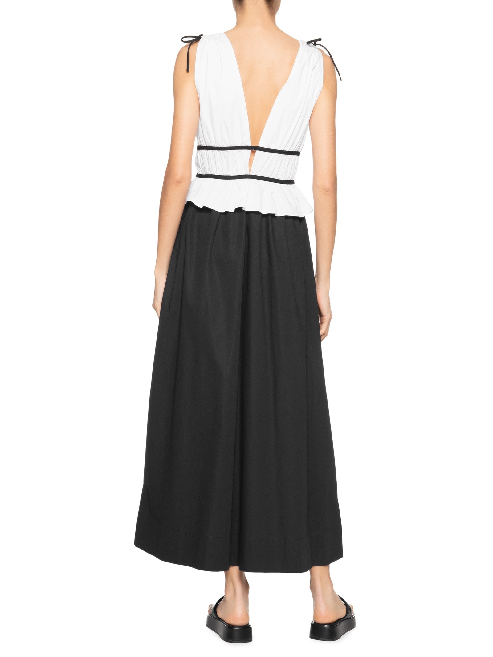 Vestido Midi Algodão Bordado Coqueiro Preto Dress To