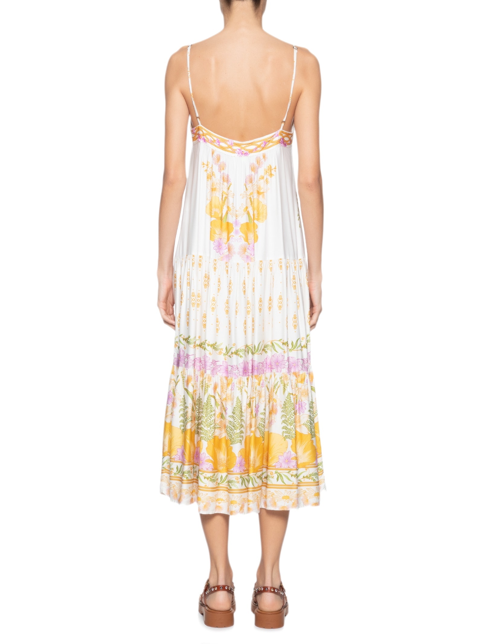 Vestido Midi Alice Off Amarelo  Farm