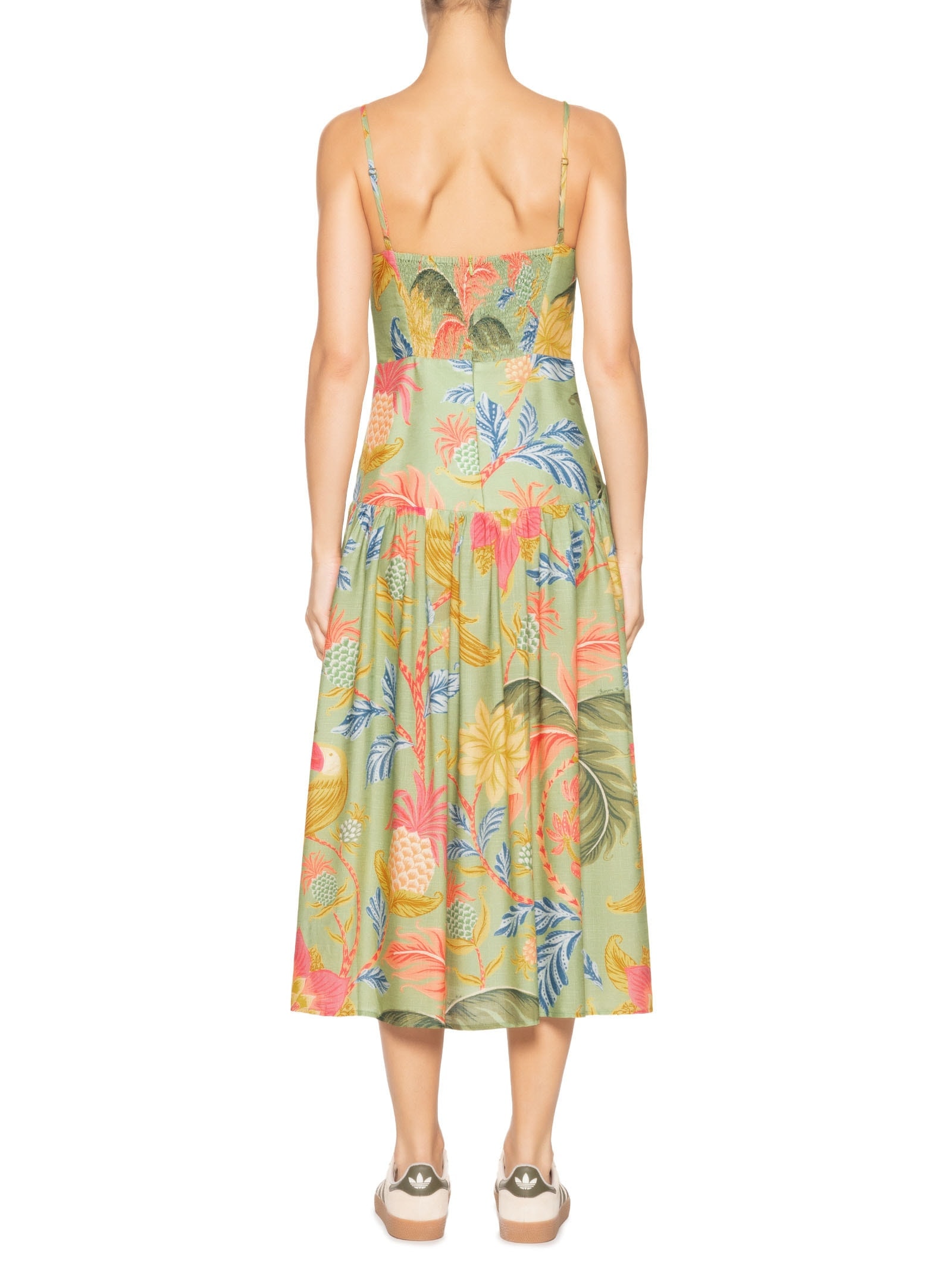 Vestido Midi Amalfi Verde Farm