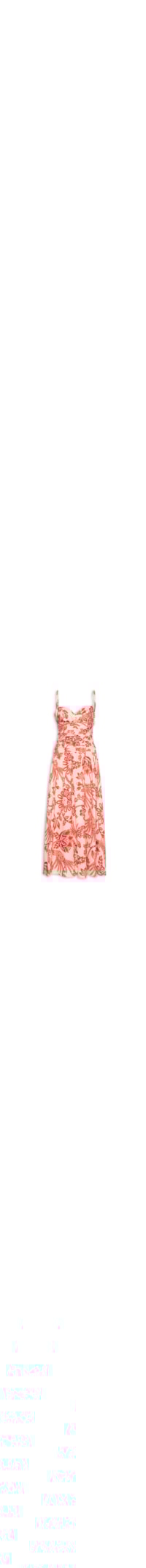 Vestido Midi Arara Floral - Vermelho