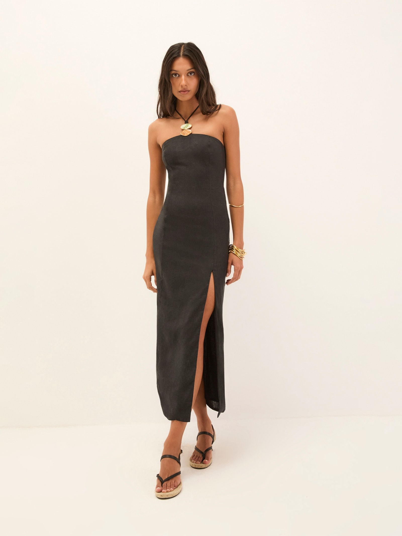 Vestido Midi Arden Preto Vix