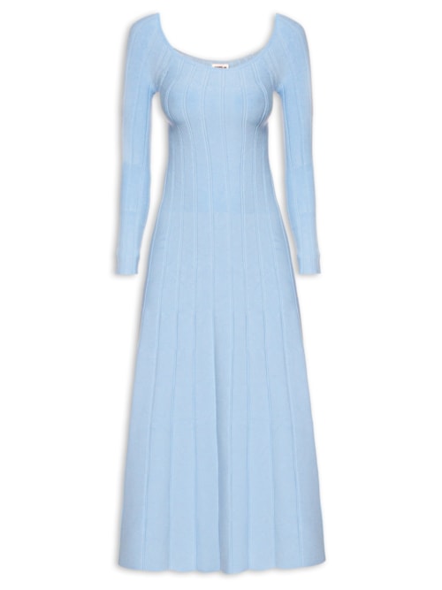 Vestido Midi - Azul