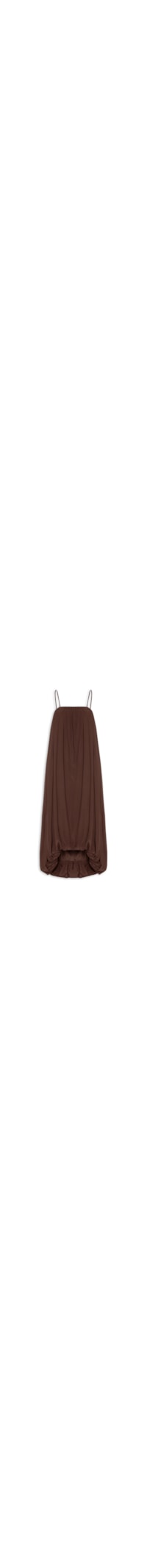 Vestido Midi Balonê - Marrom