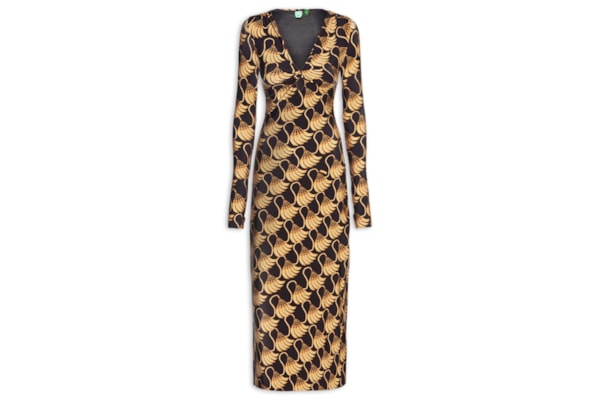 Vestido Midi Banana Tassel - Preto