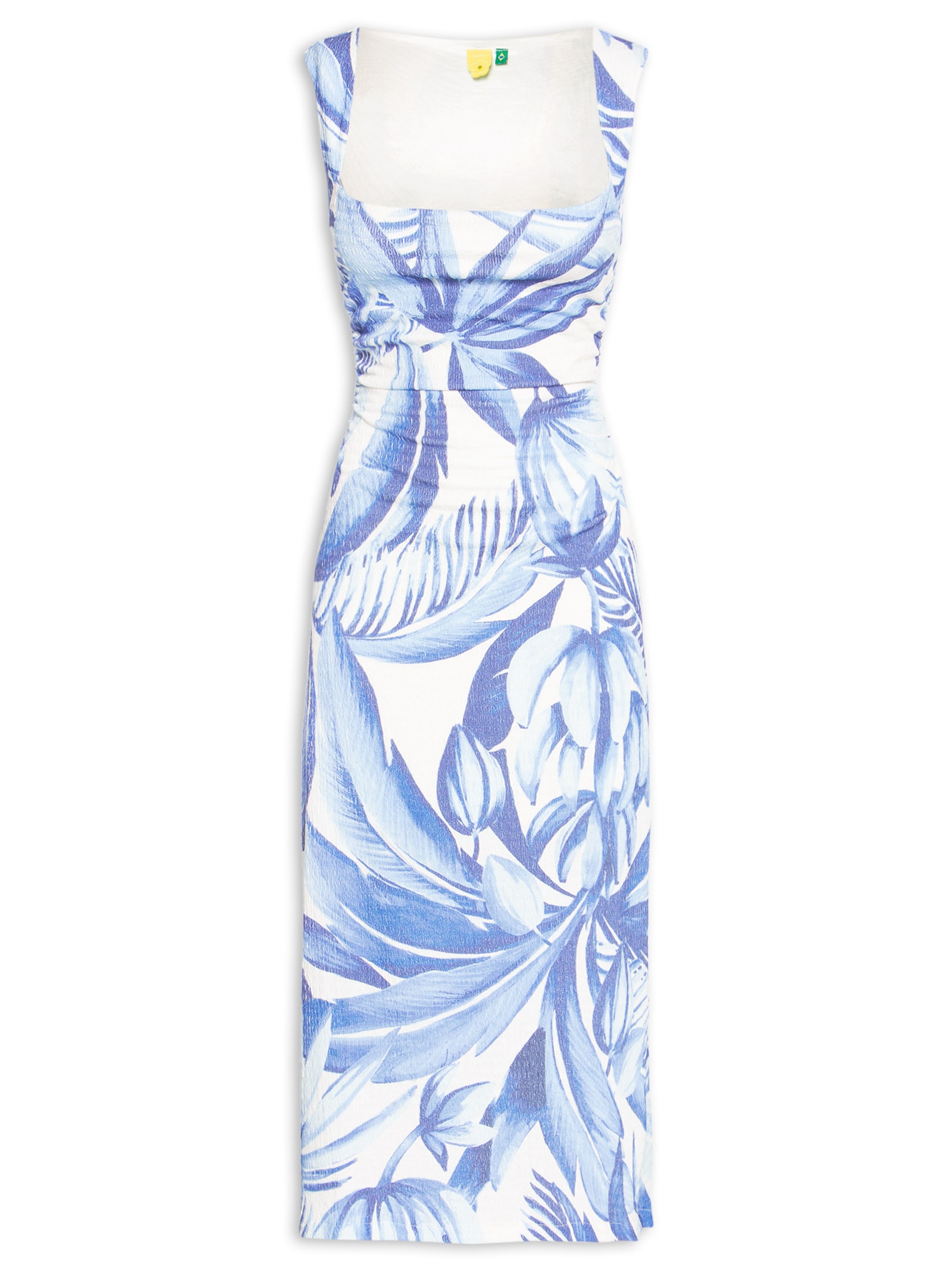 Vestido Midi Bananarte Importado Azul Farm