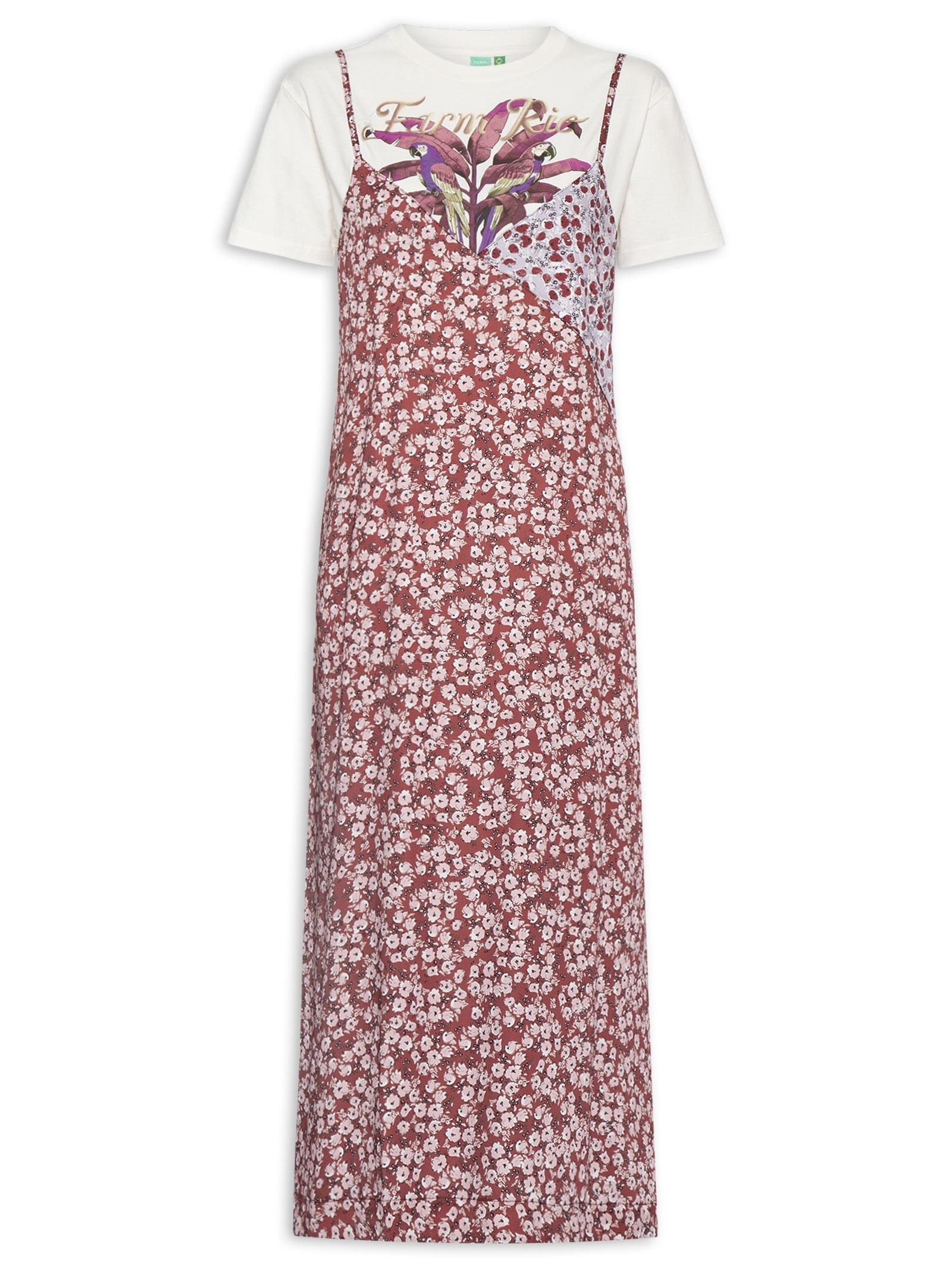 Vestido Midi Bananeira Branco Farm