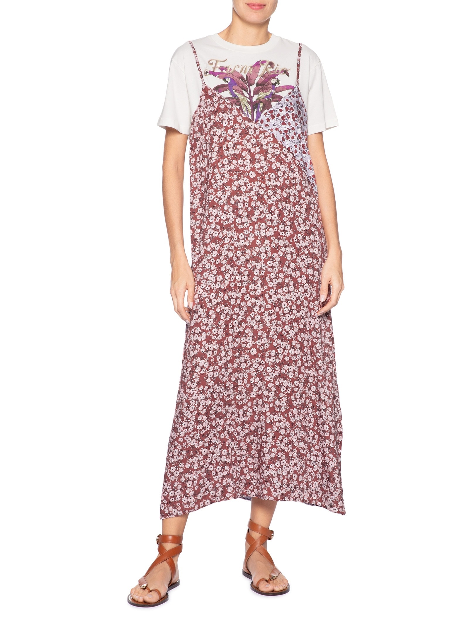 Vestido Midi Bananeira Branco Farm