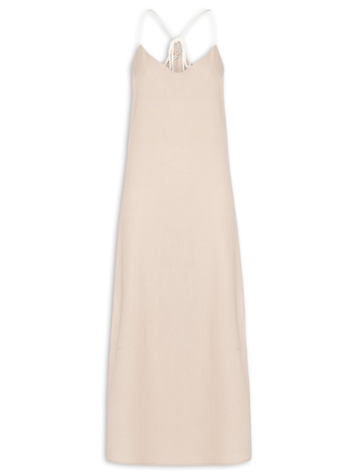 Vestido Midi – Bege
