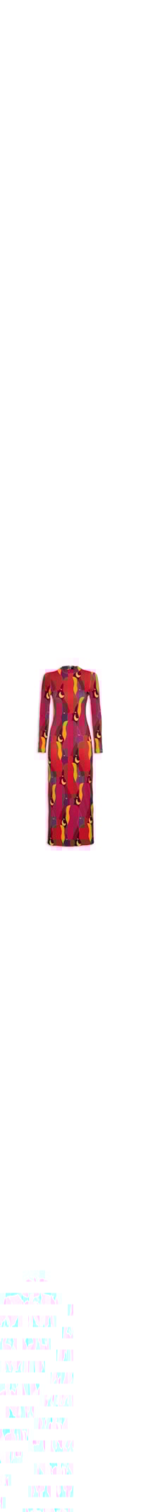 Vestido Midi Beijo - Rosa