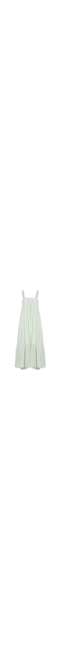 Vestido Midi Bordado Primavera - Verde