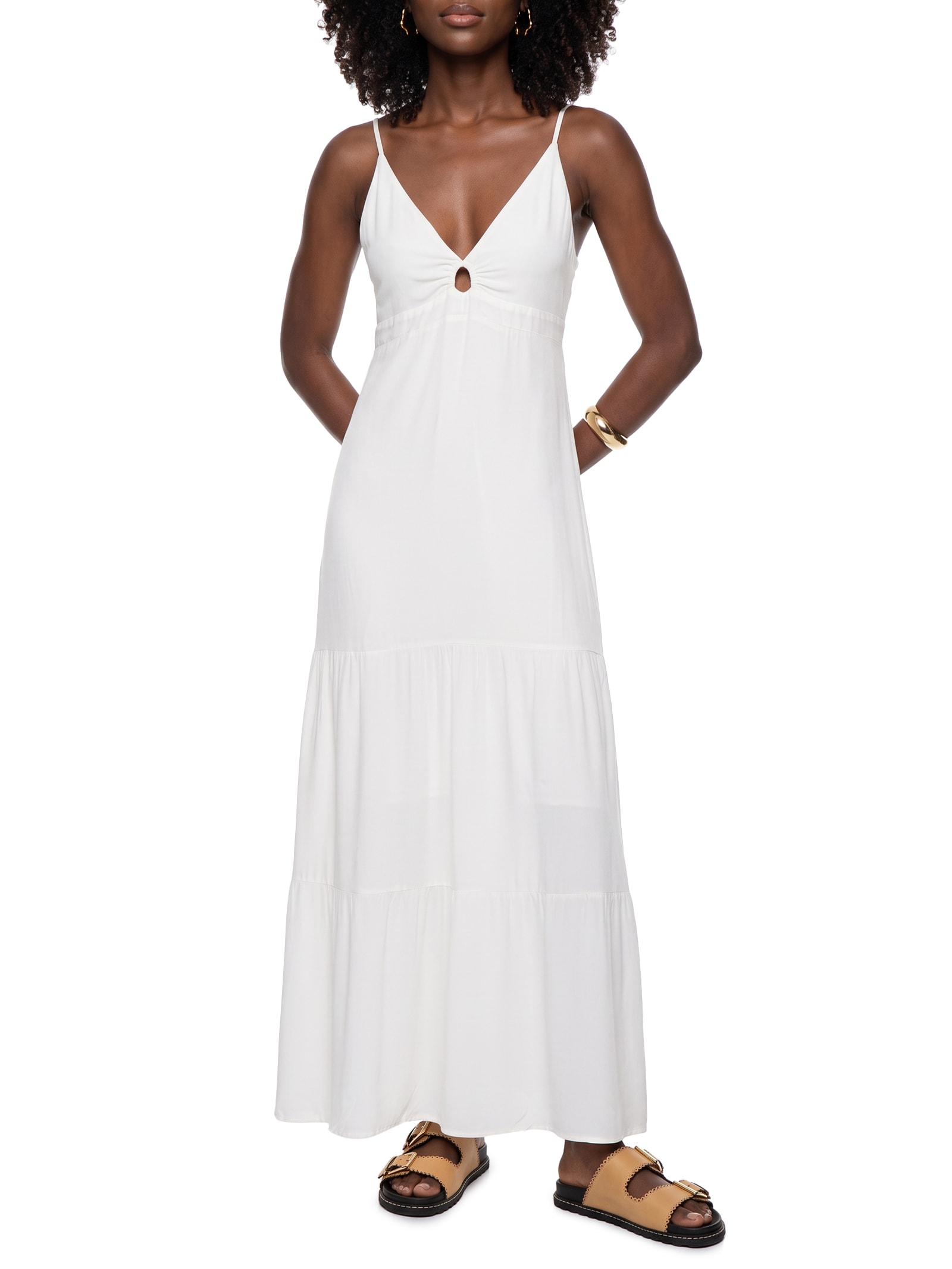 Vestido Midi Branco Hering
