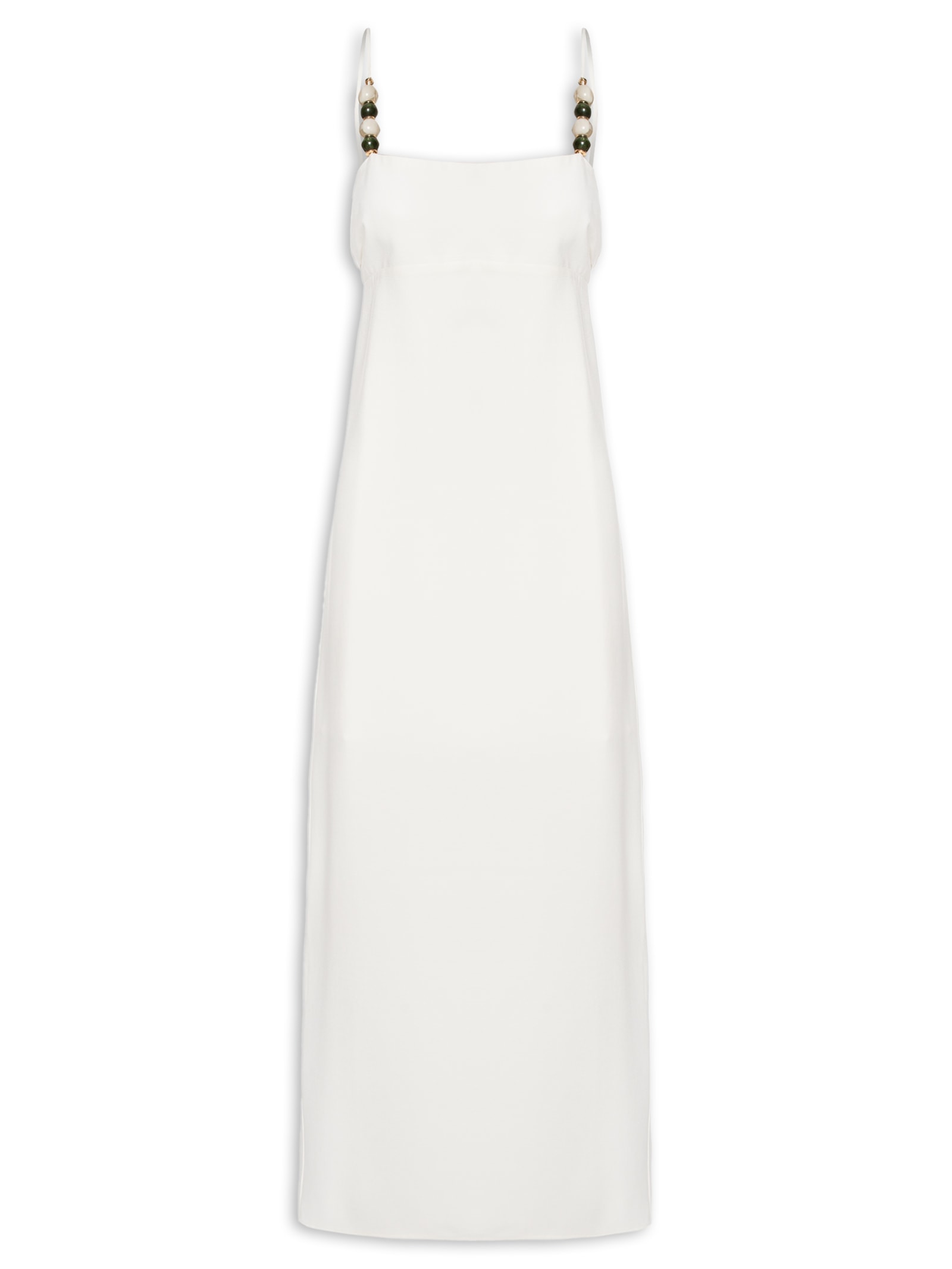 Vestido Midi Busto Pregas Off White  Animale Jeans