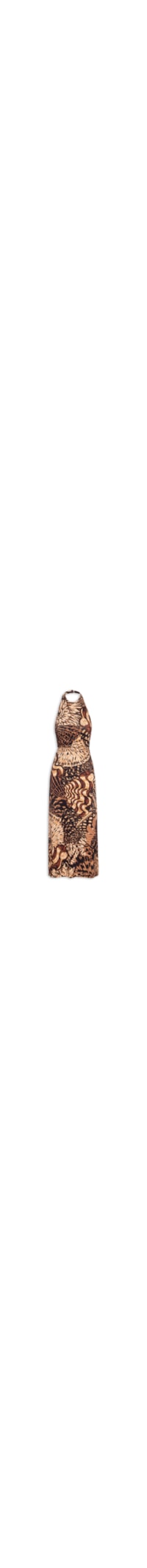 Vestido Midi Camu - Marrom