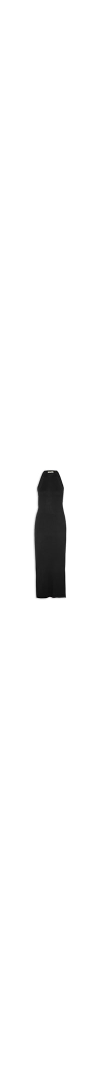 Vestido Midi Canelado - Preto