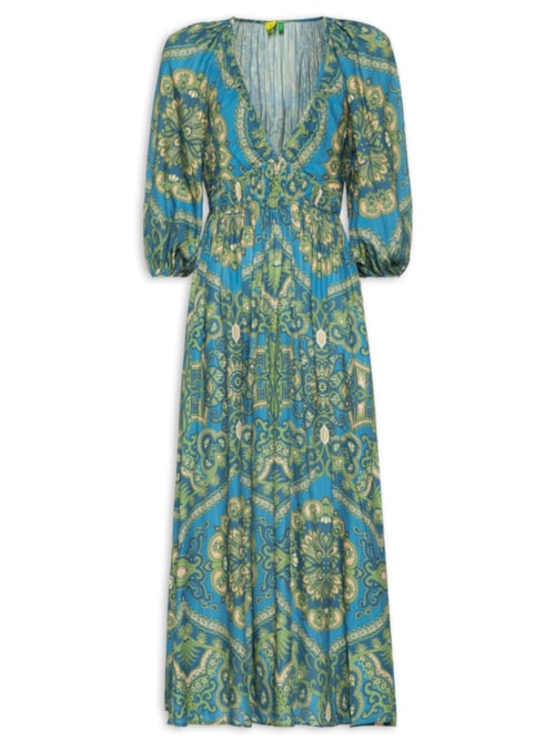 Vestido Midi Capadócia – Azul