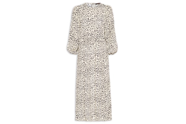 Vestido Midi Cava Quadrada Onça Abby - Animal Pint