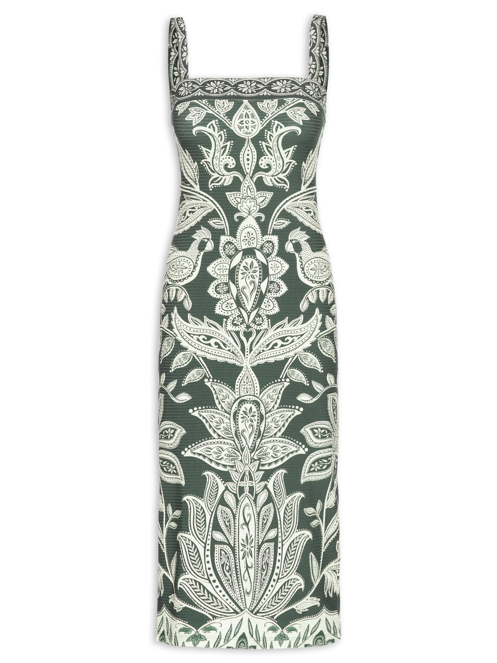 Vestido Midi Céu De Arara Verde Farm