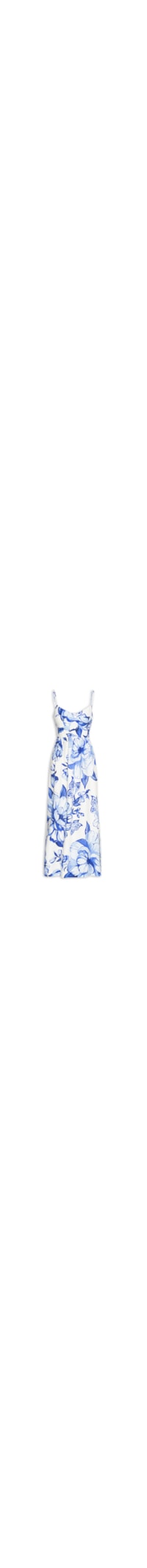 Vestido Midi Chita Porcelana - Azul