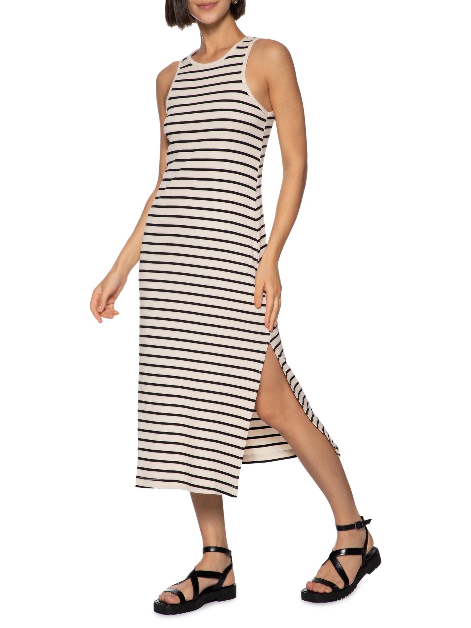 Vestido Midi Cinza Hering