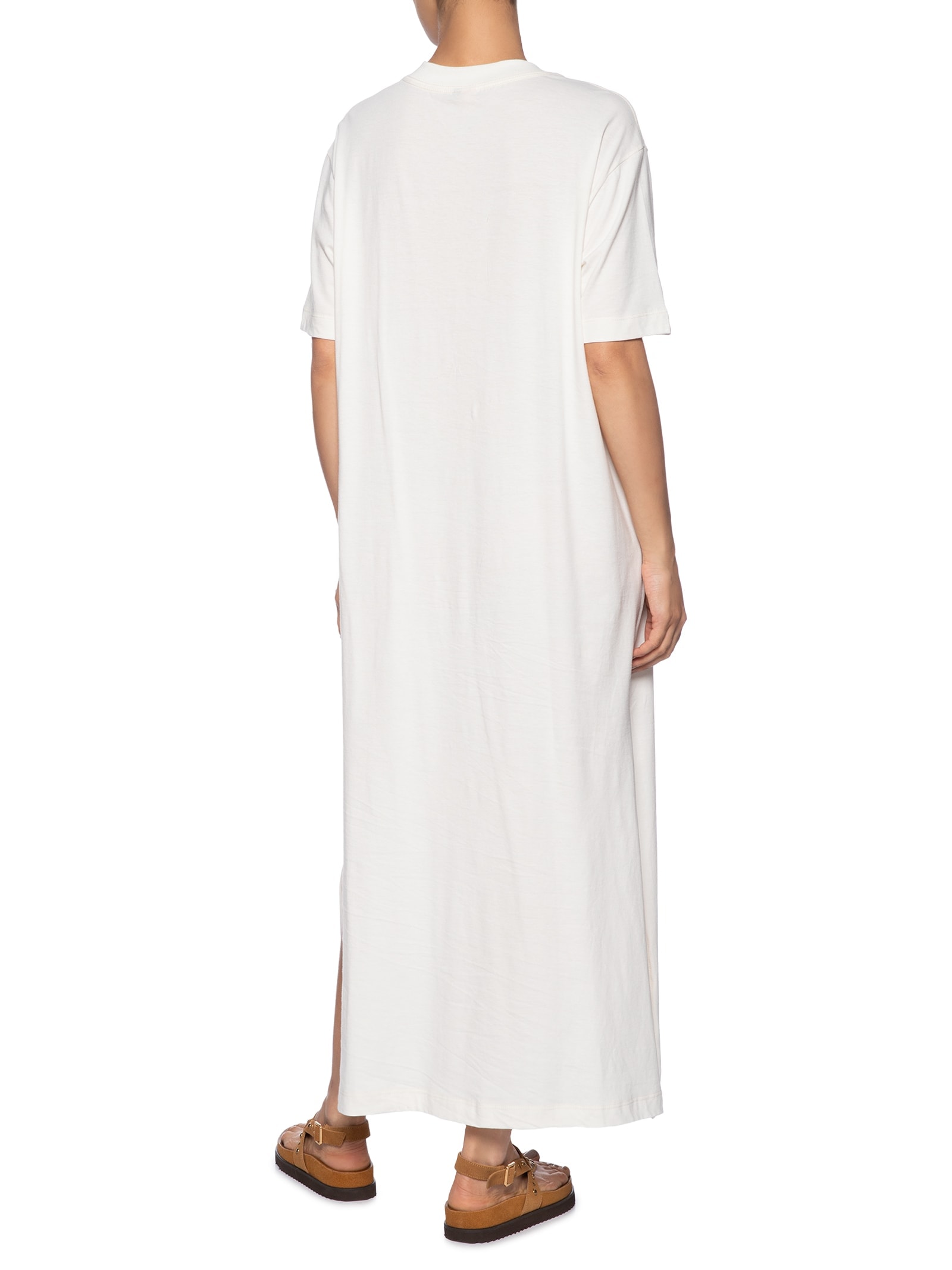Vestido Midi Coco Gelado Azul Off White Farm