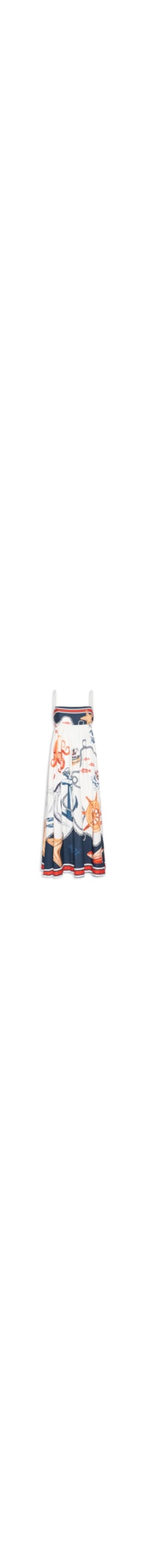 Vestido Midi Colagem – Azul