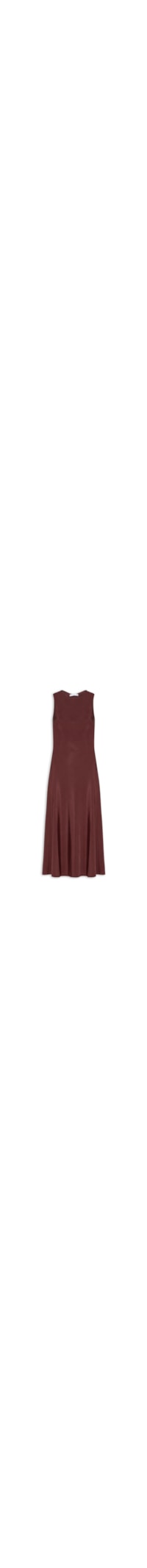 Vestido Midi Com Detalhe Nas Costas - Marrom
