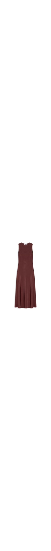 Vestido Midi Com Detalhe Nas Costas - Marrom