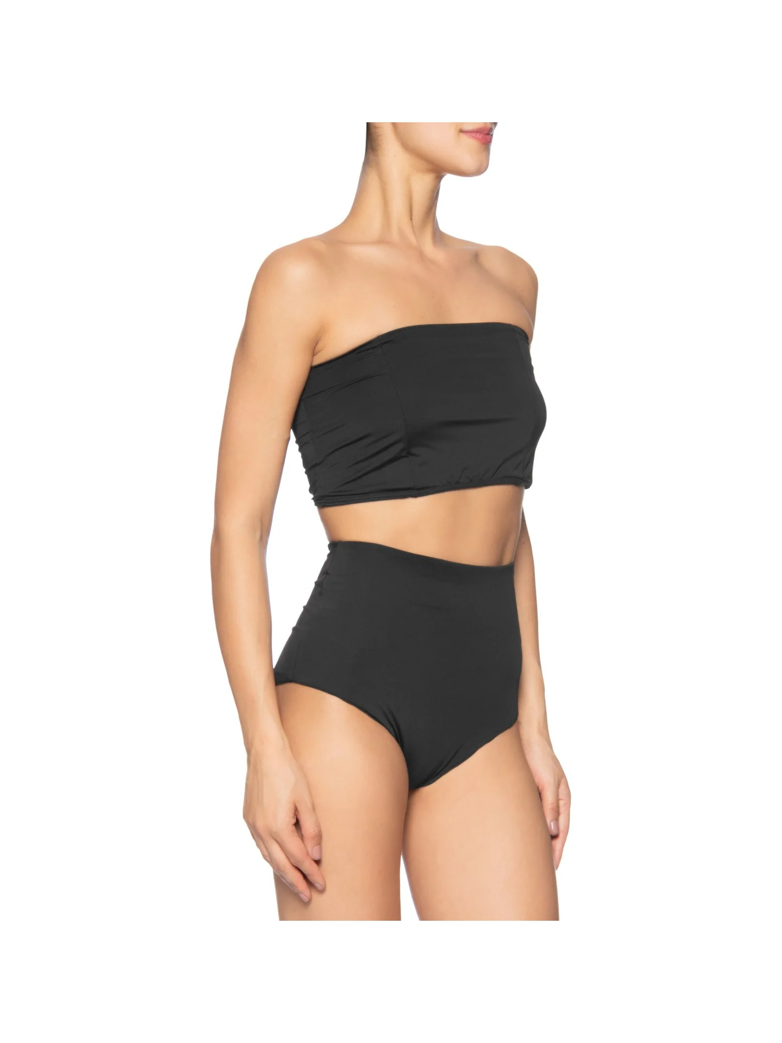 Vestido Midi Com Fenda Nas Costas Em Renda Preto '2Essential