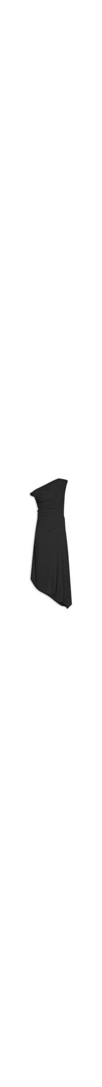 Vestido Midi Com Franzido - Preto