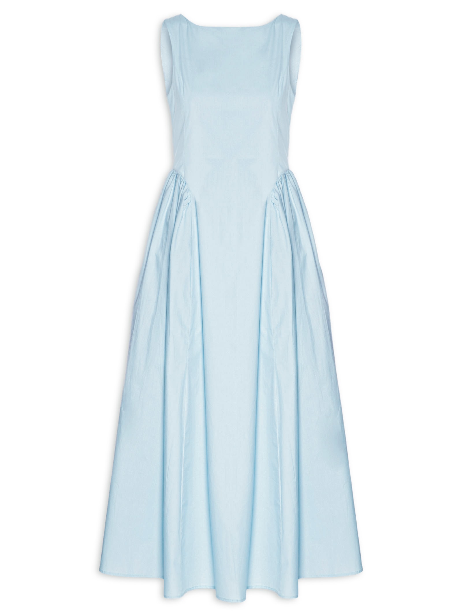 Vestido Midi Com Recortes Azul '2Essential