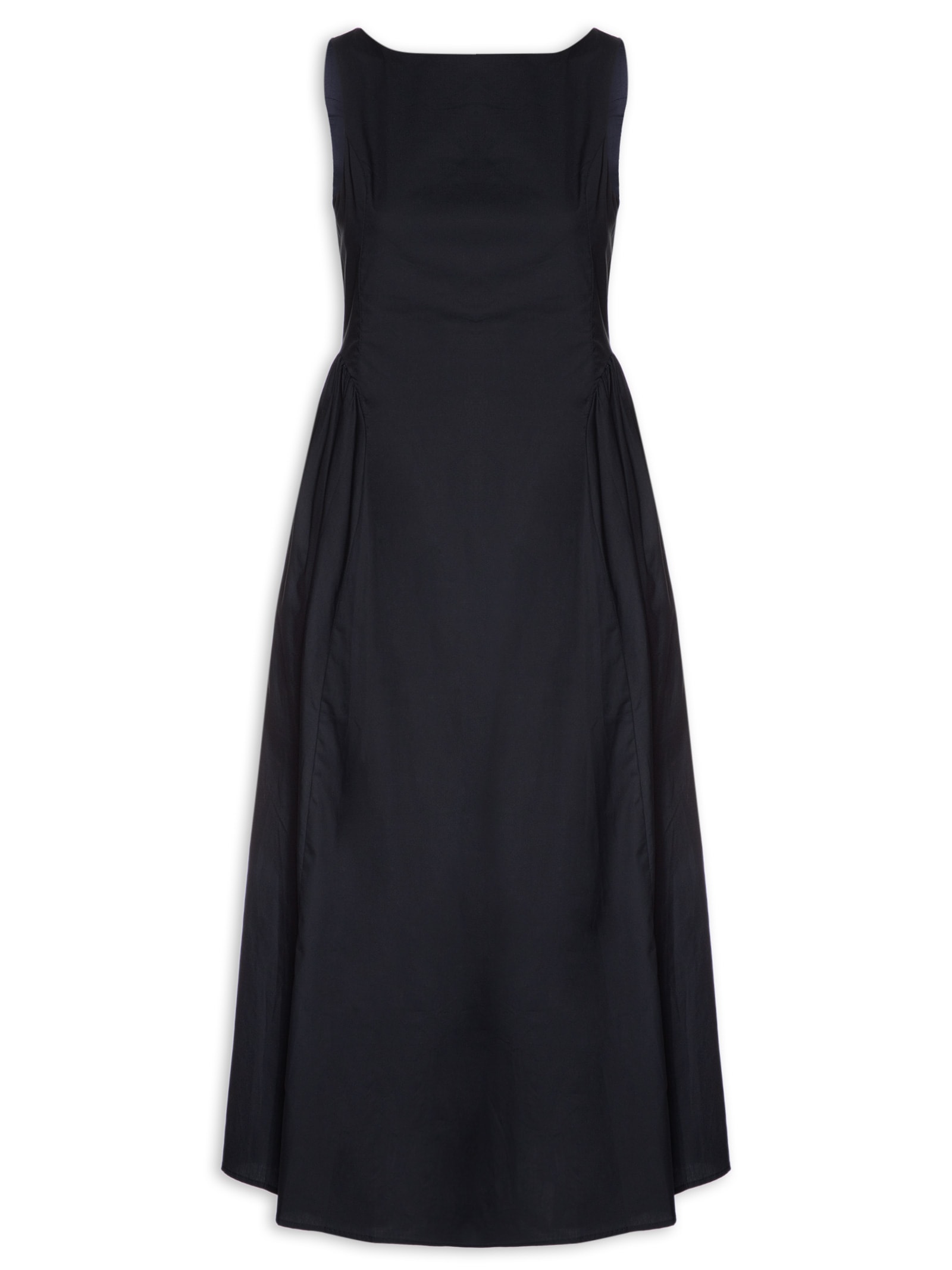 Vestido Midi Com Recortes Azul Marinho '2Essential