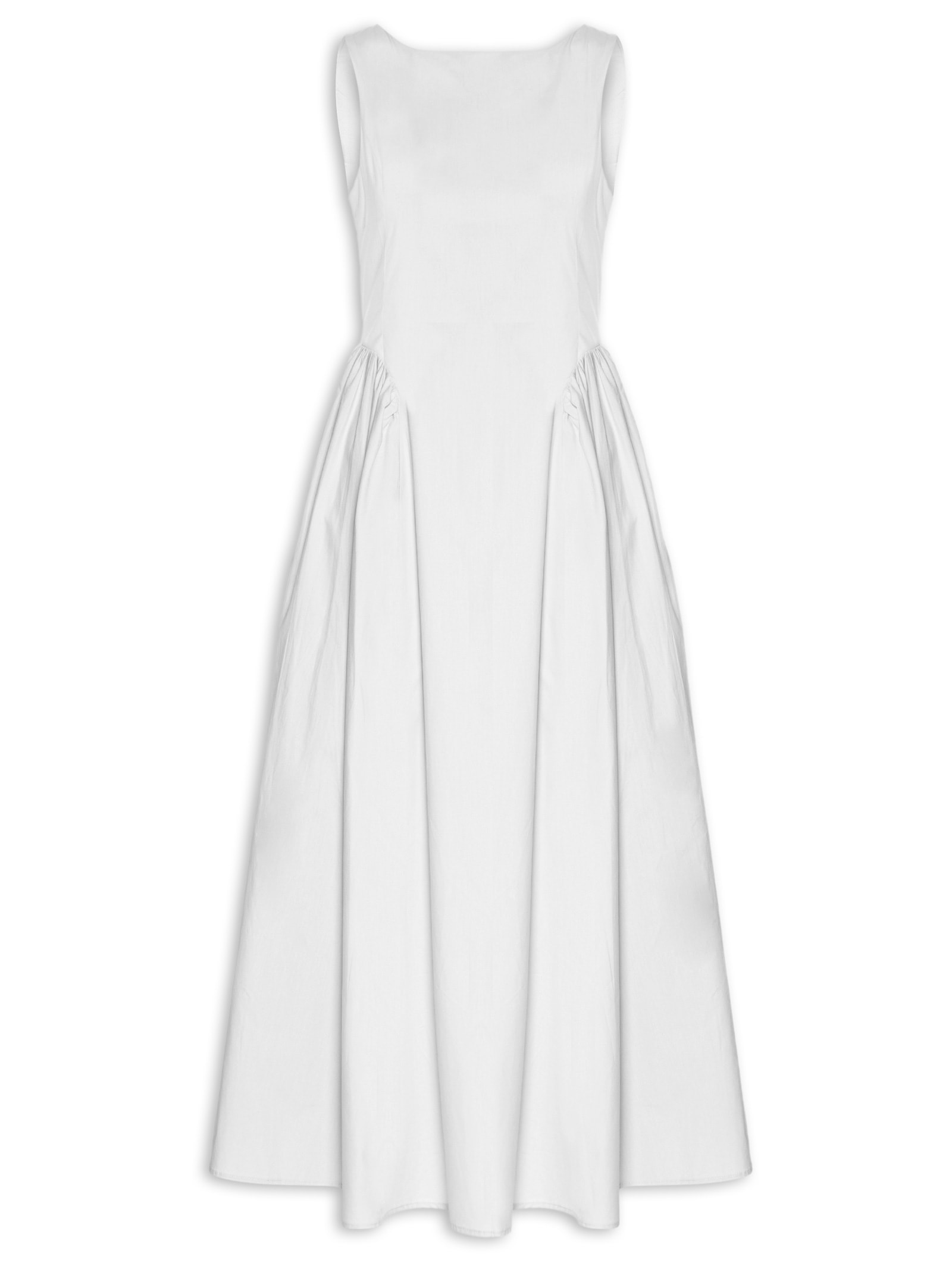 Vestido Midi Com Recortes Branco '2Essential
