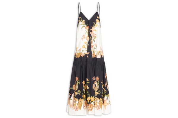 Vestido Midi Concha Surreal - Preto