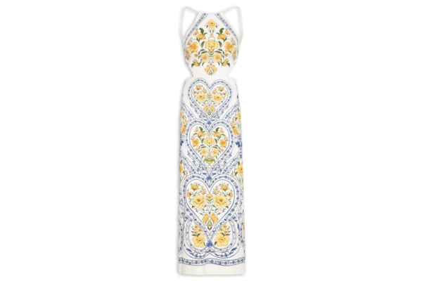 Vestido Midi Coração Boho – Azul