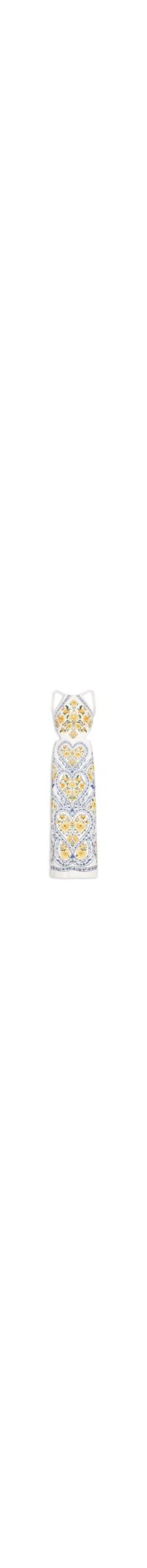 Vestido Midi Coração Boho – Azul