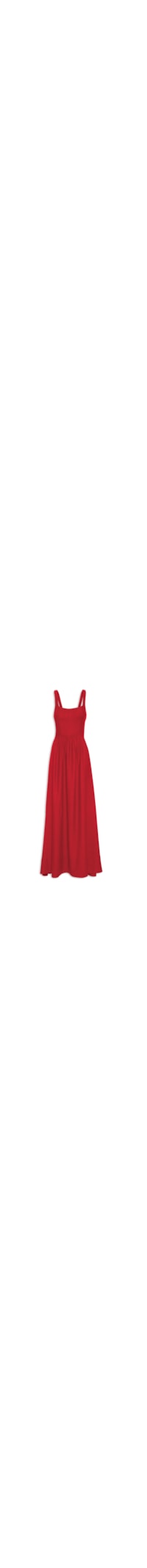 Vestido Midi Corselet - Vermelho