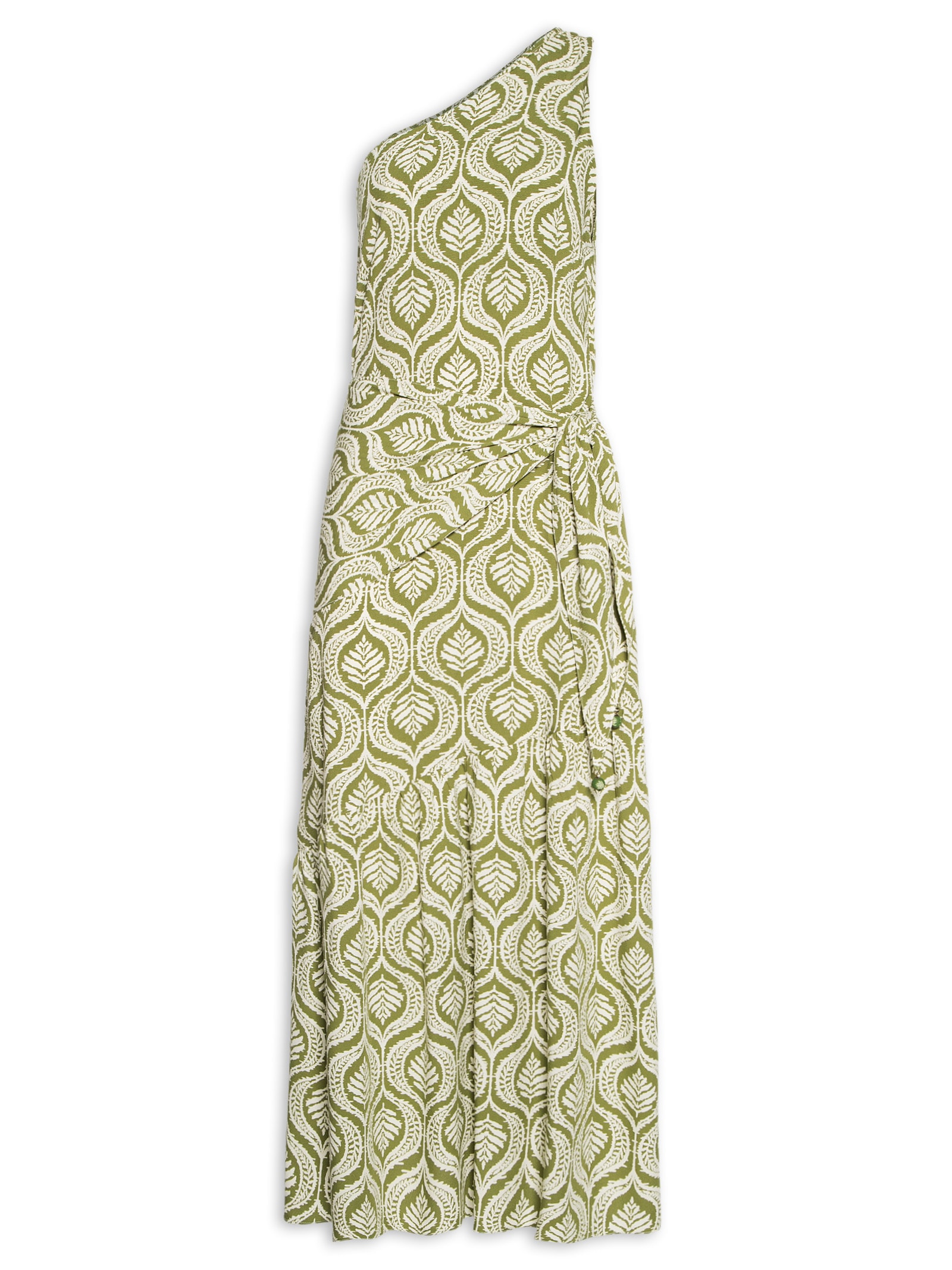 Vestido Midi Crepe Estampa Jardim Verde Dress To