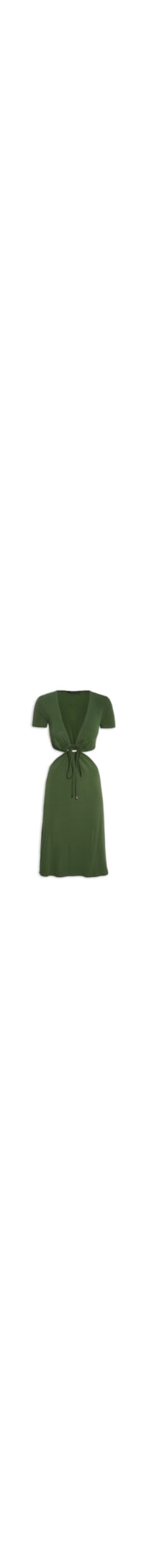 Vestido Midi Cross Neck - Verde