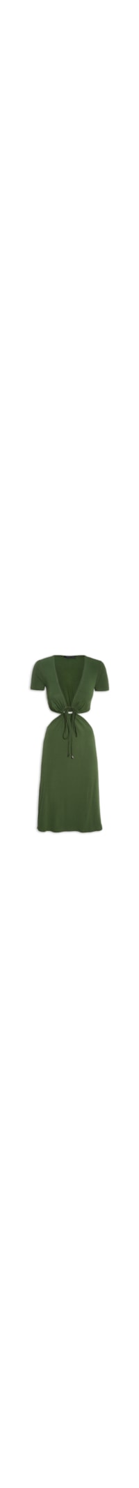 Vestido Midi Cross Neck - Verde