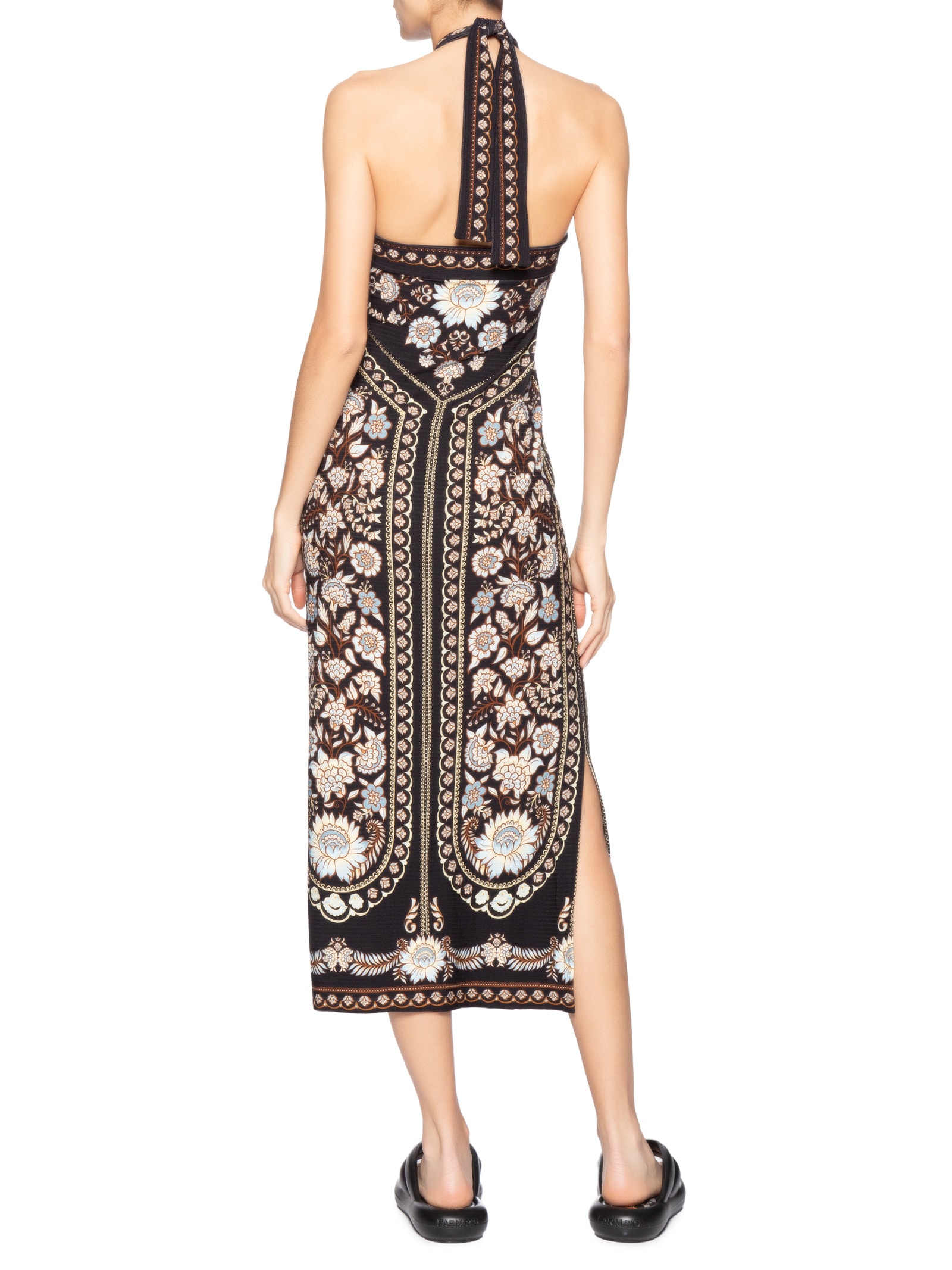 Vestido Midi Daniela Preto Farm